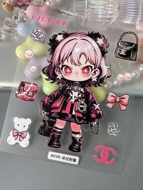 2/$20 : Cutie Girl sticker : dress up in Chanel style